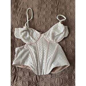 White Fox Don't Matter Bustier Top